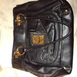 Genuine Leather *Like New* B. Makowsky Black Bag